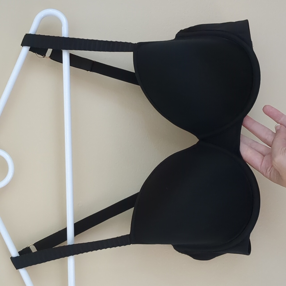 40B Thirdlove Black 24/7 Classic T-Shirt Bra Basic Minimalist Goth Dark Solid